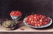 MOILLON, Louise Still-Life with Cherries, Strawberries and Gooseberries ag Germany oil painting artist